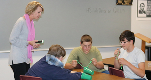 Jennifer Wilson works with 8th grade Careers & Tech students