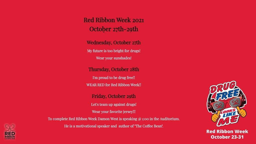 Red Ribbon Week Flyer 2021